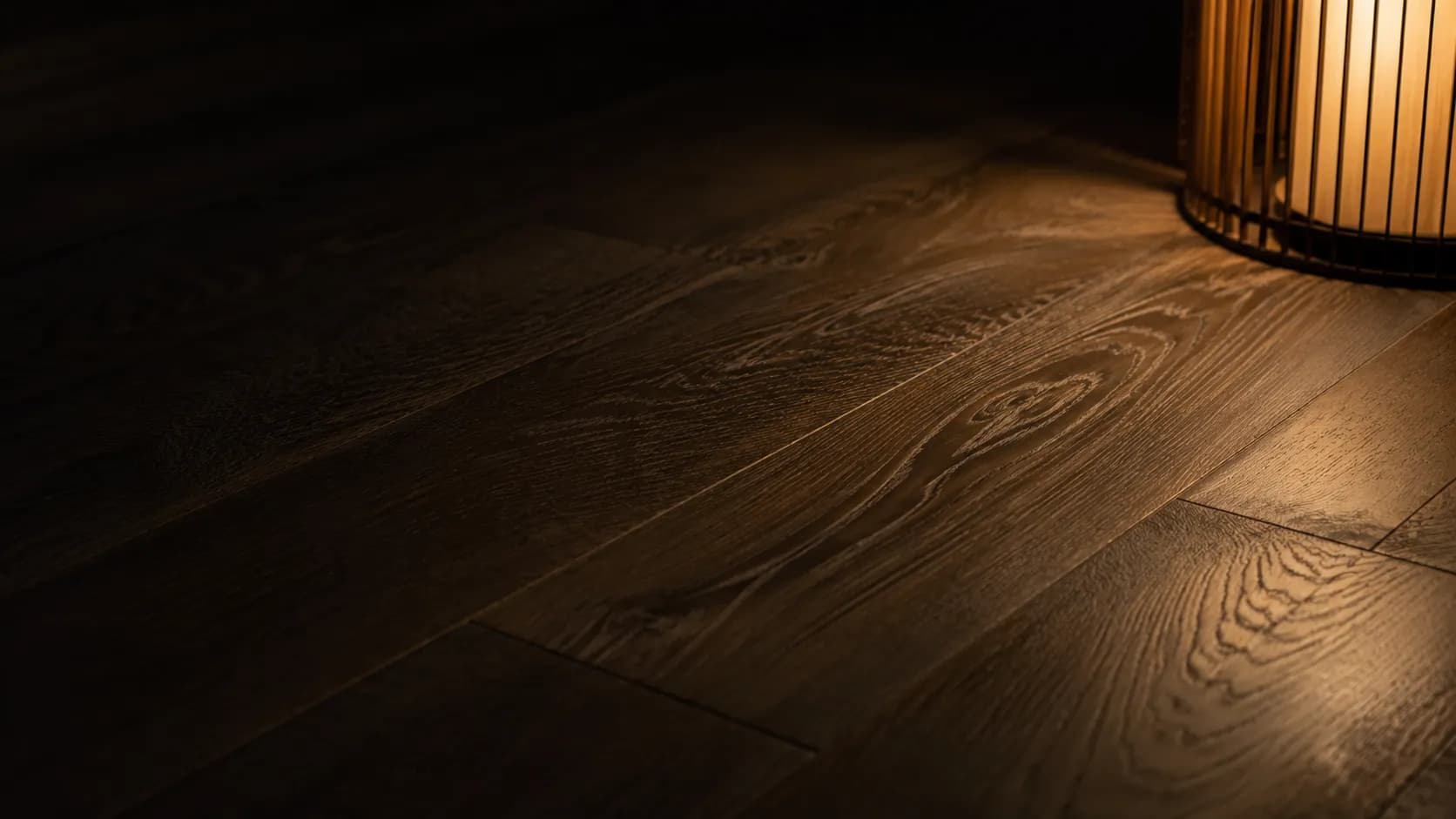A quiet detail of herringbone oak