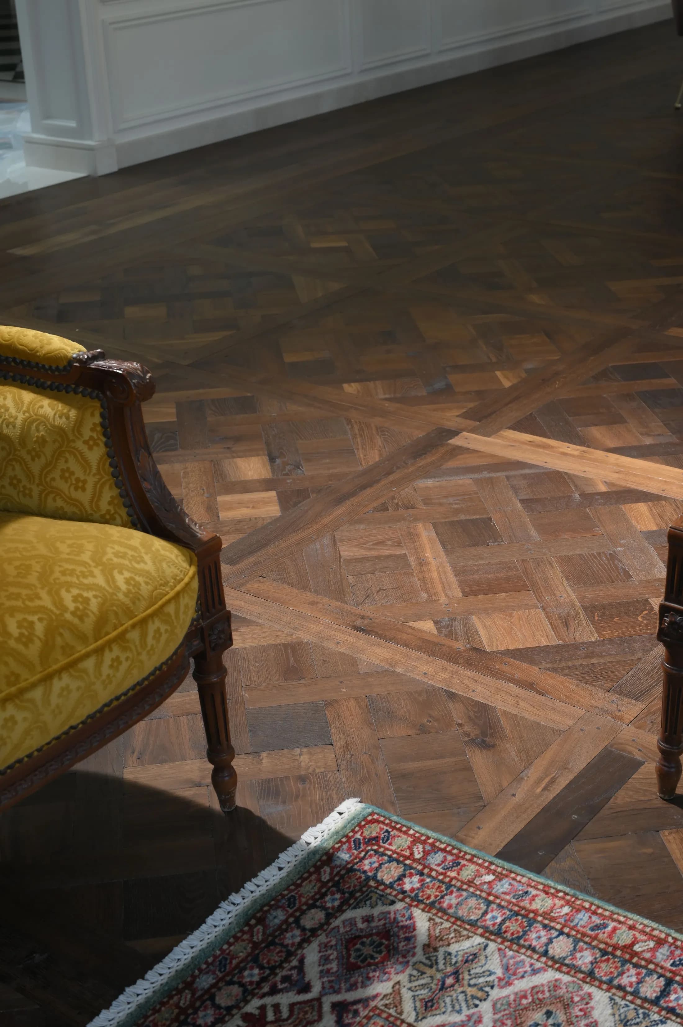 Handcrafted Versailles parquet panel